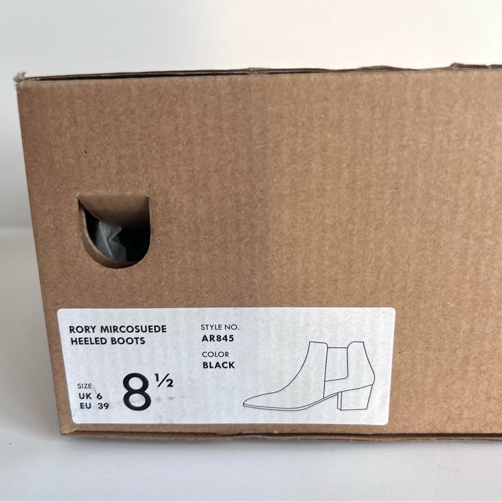 🍒NEW IN BOX J. Crew Factory Rory Microsuede Boots. Black Suede. Size: 8.5 - Picture 7 of 11